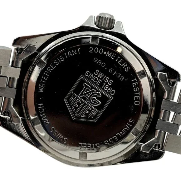 Tag Heuer 37mm Men's Blue Dial 1000 Series Dive Watch Jubilee Band! 980.613 B!